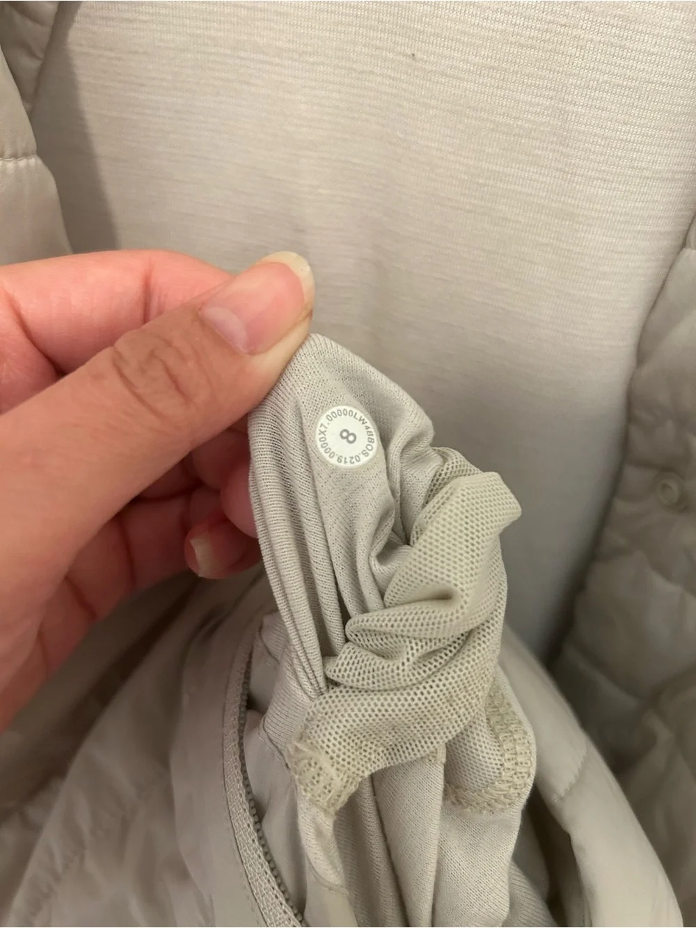 Lululemon Minimalist Casual Gray Reversible Quilted Jacket Size 8 Medium